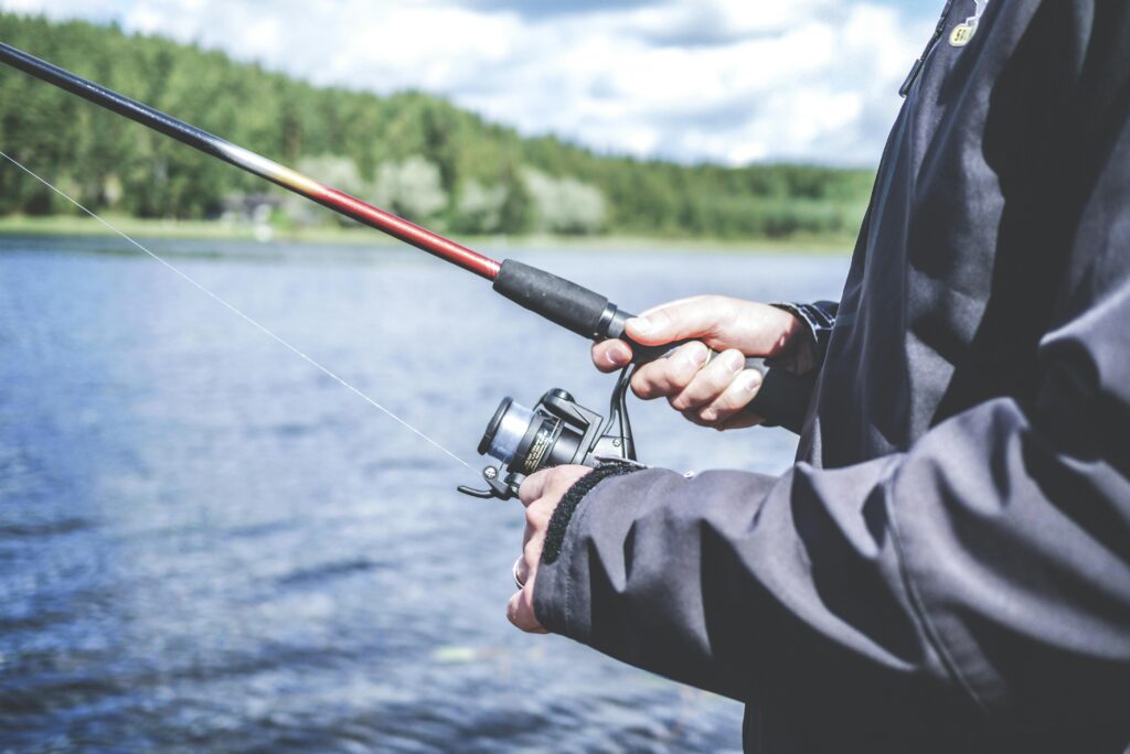 Fishing at Centennial Park in Soldotna Alaska